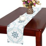 nautical steering wheel chain Table Runner