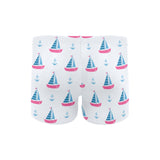 Sailboat anchor pattern Men's Swimming Trunks