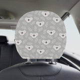 Cute koala leaves pattern Car Headrest Cover