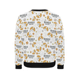 Cute beagle dog pattern background Men's Crew Neck Sweatshirt