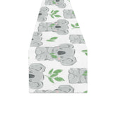 Hand drawn Koala leaves pattern Table Runner