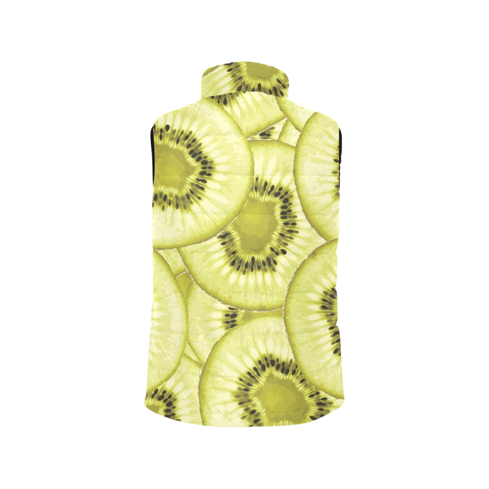 Sliced kiwi pattern Men's Padded Vest