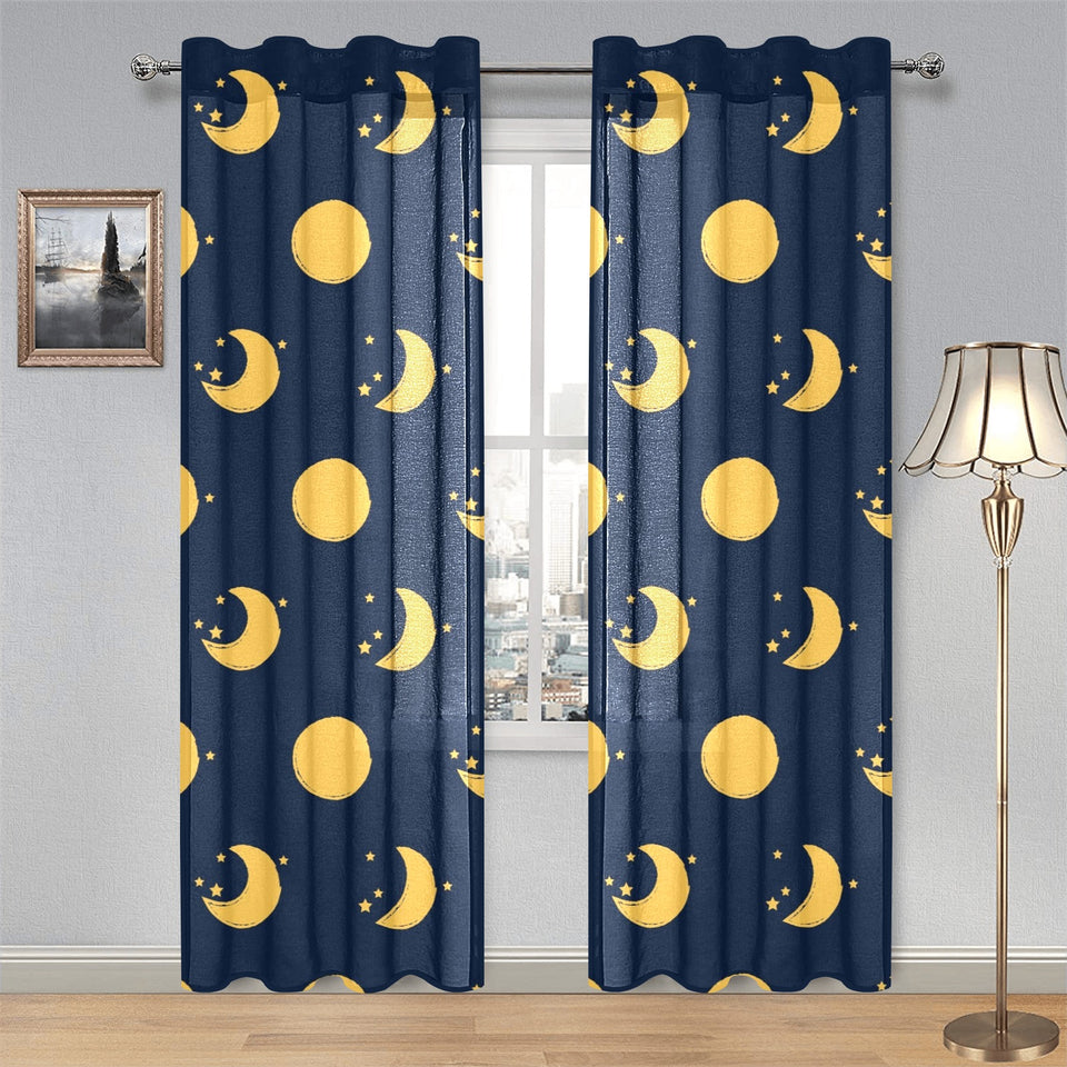 Moon star pattern Gauze Curtain
