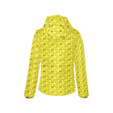 Duck Pattern Print Design 02 Women's Padded Hooded Jacket