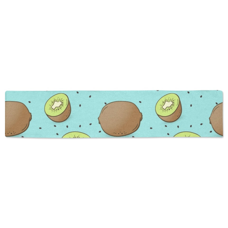Kiwi blue background Table Runner