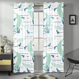Crocodile diver pattern Gauze Curtain