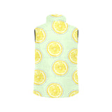 slice of lemon pattern Men's Padded Vest