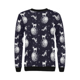 Chihuahua space helmet. astronaut pattern Women's Crew Neck Sweatshirt