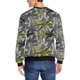 Hand drawn dragonfly pattern Men's Crew Neck Sweatshirt