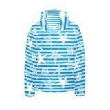 Starfish blue blackground Kids' Boys' Girls' Padded Hooded Jacket