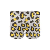 Gray Leopard print pattern Men's Swimming Trunks