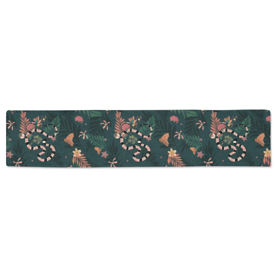 Snake forest pattern Table Runner
