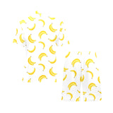Banana pattern Men's V-Neck Short Pajama Set