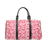 Lips Pattern Print Design 01 Travel Bag