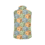 Dice Pattern Print Design 05 Men's Padded Vest