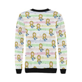 Cute hand drawn mermaid Women's Crew Neck Sweatshirt