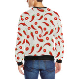 Chili pattern Men's Crew Neck Sweatshirt