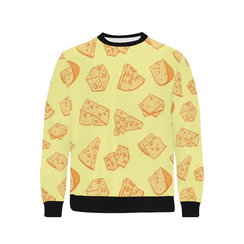 Cheese design pattern Men's Crew Neck Sweatshirt
