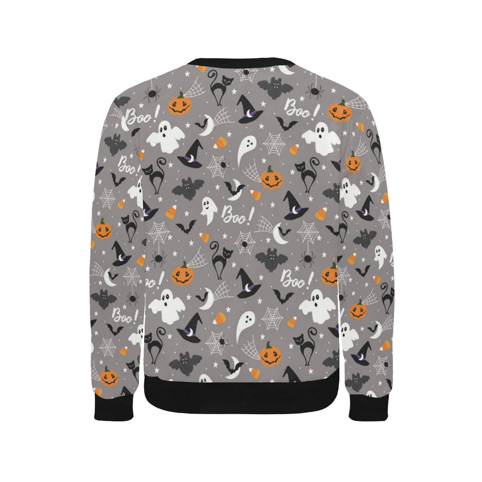 Halloween design pattern Men's Crew Neck Sweatshirt