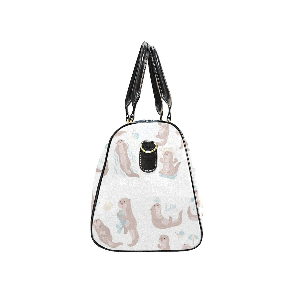 Cute sea otters pattern Travel Bag