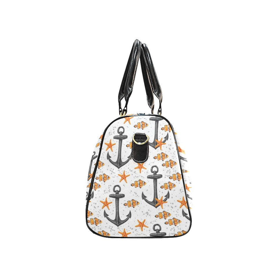 Clown Fish Pattern Print Design 02 Travel Bag