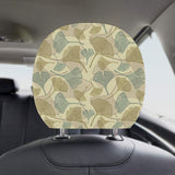 Ginkgo leaves design pattern Car Headrest Cover