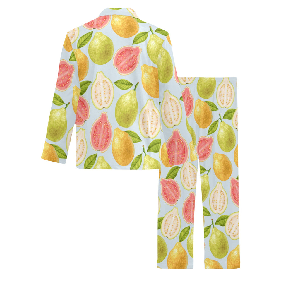 Guava design pattern Men's Long Pajama Set