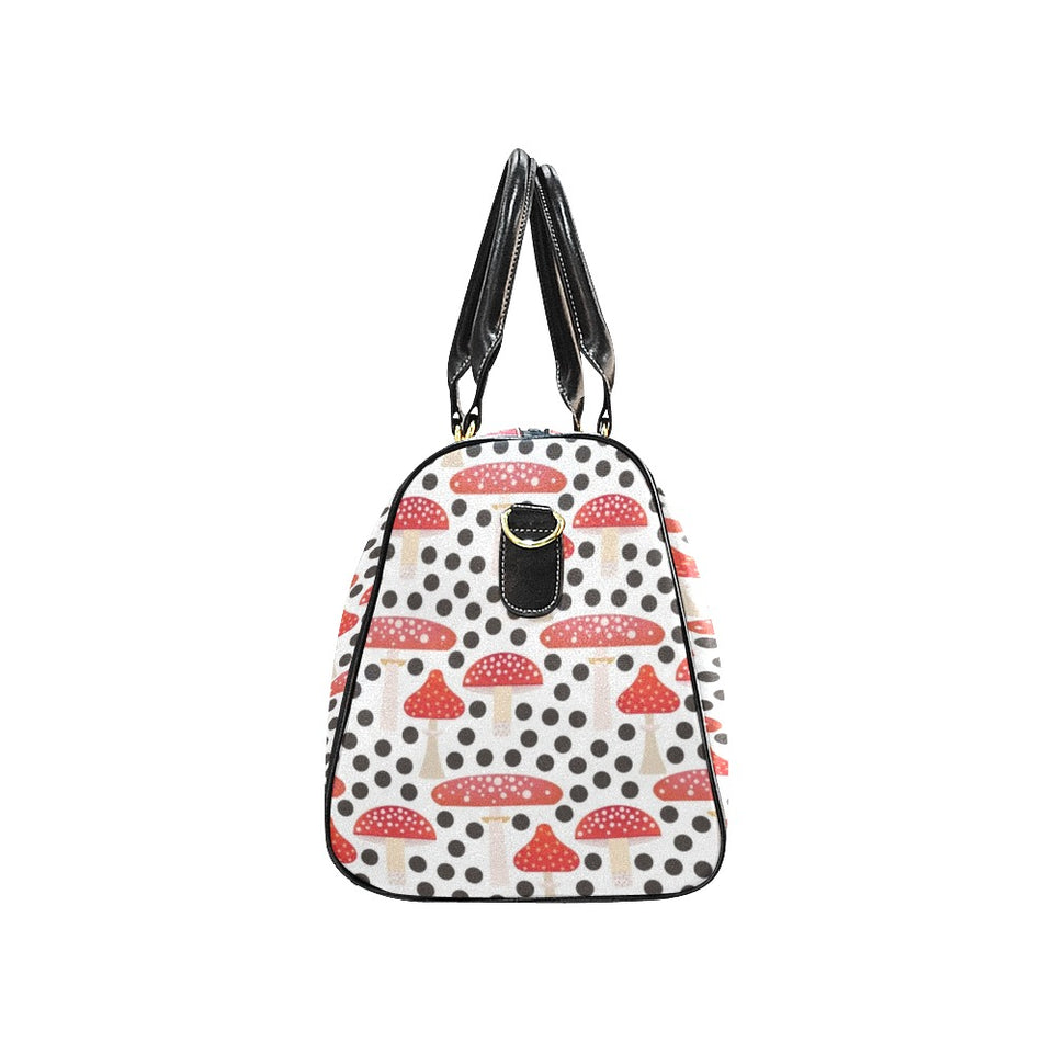 Red mushroom dot pattern Travel Bag
