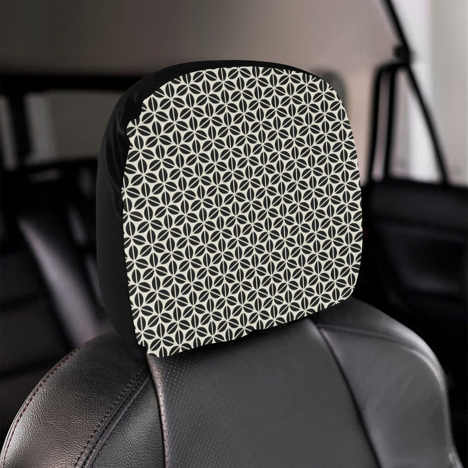 Coffee bean abstract modern pattern Car Headrest Cover