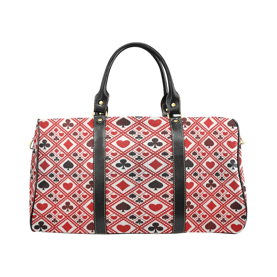 Casino Cards Suits Pattern Print Design 03 Travel Bag