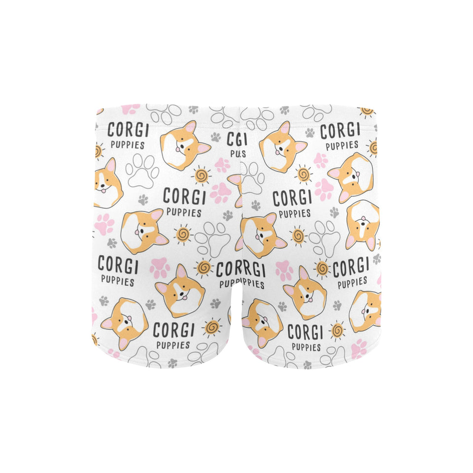 Corgi Dog Pattern Men's Swimming Trunks