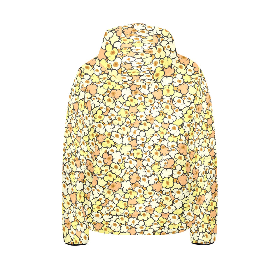 Popcorn Pattern Print Design 03 Kids' Boys' Girls' Padded Hooded Jacket