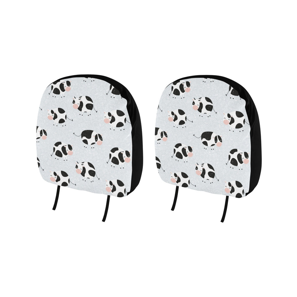 Cute cows pattern Car Headrest Cover