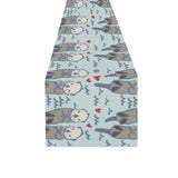 Lovely Sea Otter Pattern Table Runner