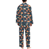 Camper Van Pattern Print Design 05 Men's Long Pajama Set