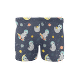 Cute sloth astronaut star planet rocket pattern Men's Swimming Trunks