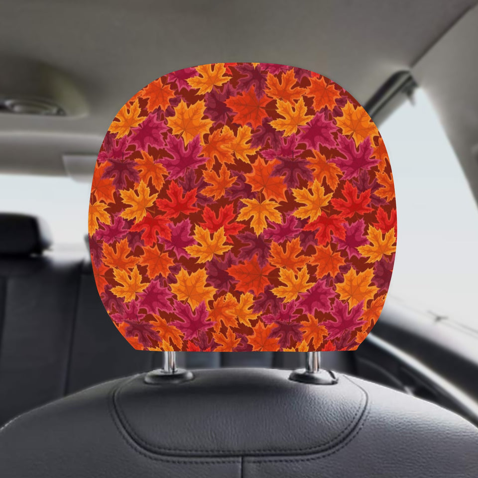 Autumn maple leaf pattern Car Headrest Cover