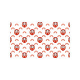 Daruma japanese wooden doll design pattern Doormat