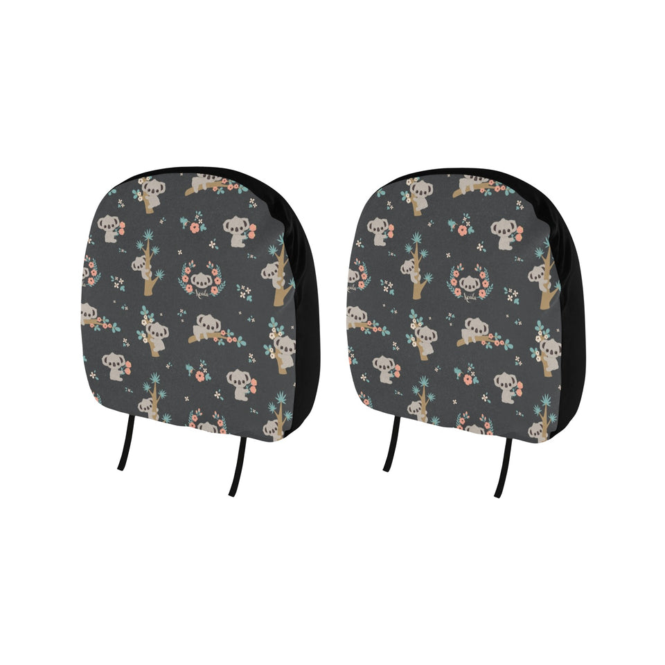 Cute koala pattern Car Headrest Cover