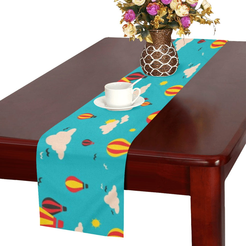 Hot Air Balloon Sky Pattern Table Runner