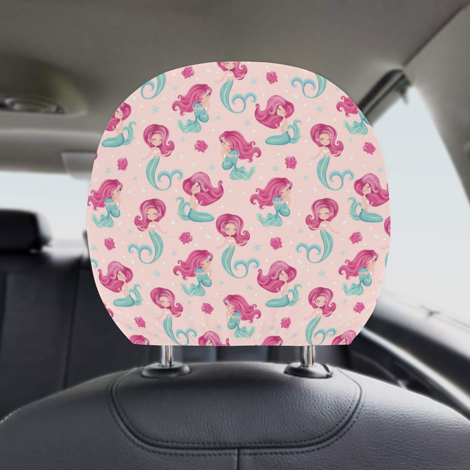 Cute little mermaid pattern Car Headrest Cover