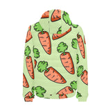 Carrot Pattern Print Design 05 Men's Padded Hooded Jacket