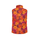 Autumn maple leaf pattern Men's Padded Vest