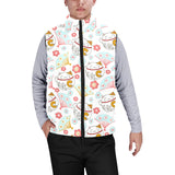 Maneki neko cat fan sakura Men's Padded Vest