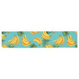Banana Palm Leaves pattern background Table Runner