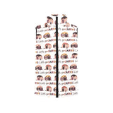 Camper Van Pattern Print Design 01 Men's Padded Vest