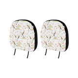 Beautiful Japanese cranes pattern Car Headrest Cover