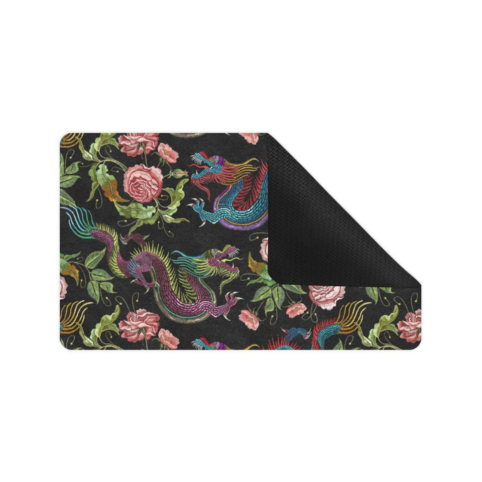 Dragons flower pattern Doormat