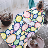 Colorful clock background Blanket Robe with Sleeves