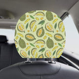 Durian leaves pattern background Car Headrest Cover